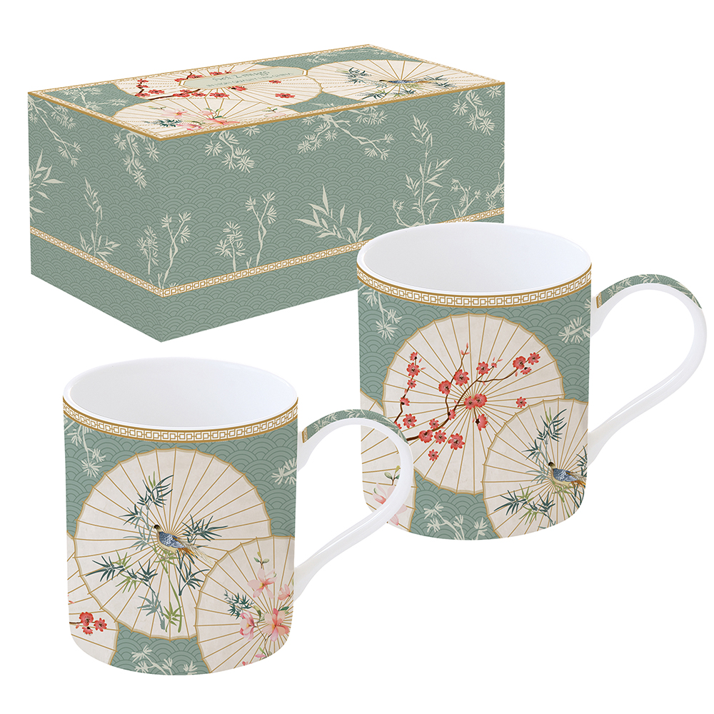 Coffret 2 mugs OMBRELLES