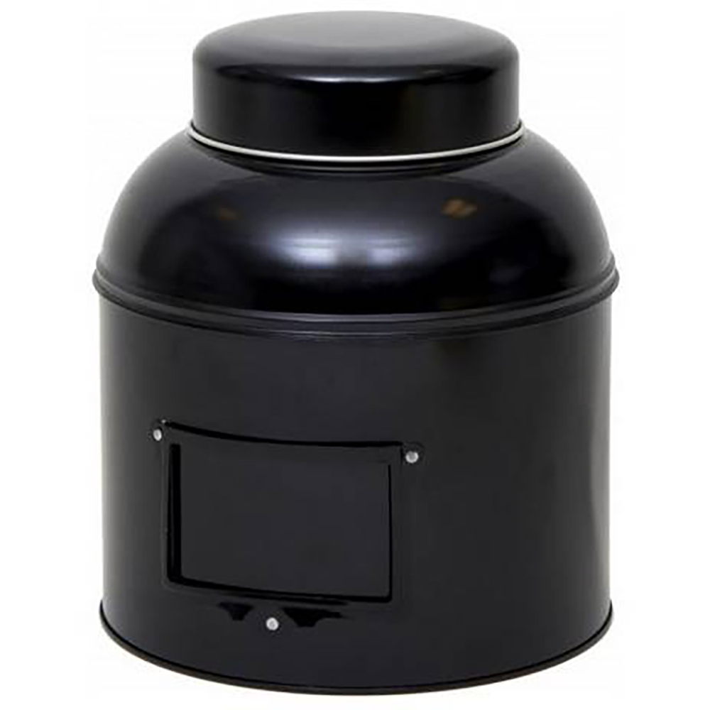 boîte URNE 1,5kg noire av. porte étiquette