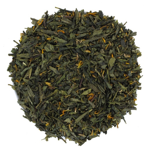 [004306] Thé vert pêche (Sac 1kg)