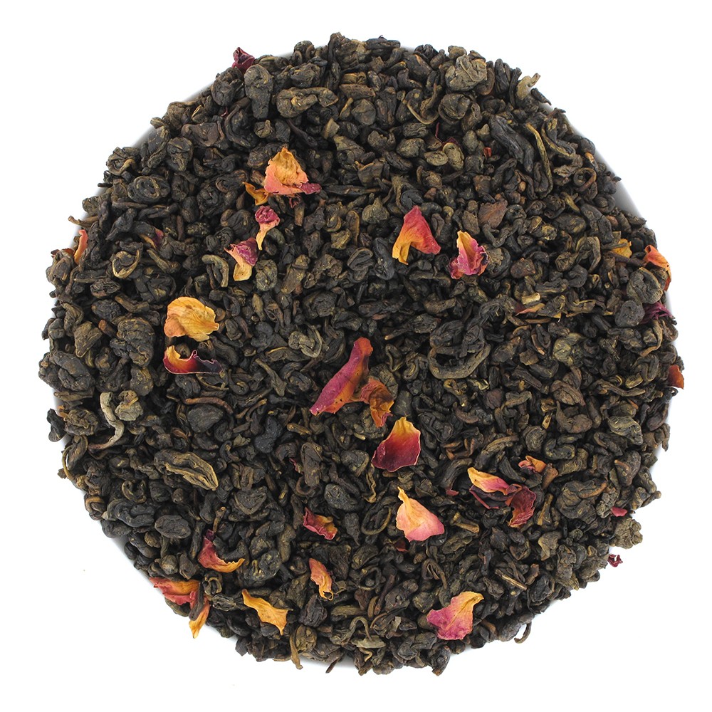 Thé vert litchi rose
