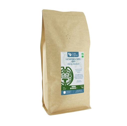 [007788] Café BIO* Honduras LEMPIRA SHG (Sac 1kg, Café en grain)