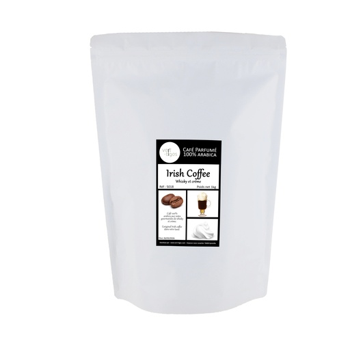 [005018] Café parfumé IRISH COFFEE (Sac 1kg, Café en grain)