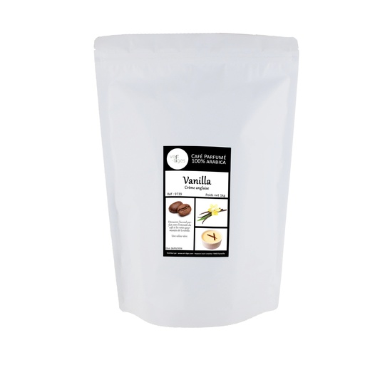 [009739] Café parfumé VANILLA (Sac 1kg, Café en grain)