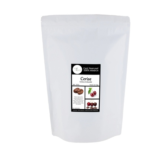 [009741] Café parfumé CERISE (Sac 1kg, Café en grain)
