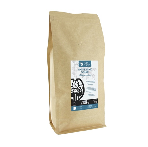 [009743] Mélange maison MONTAGNE NOIRE (Sac 1kg, Café en grain)