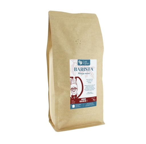 [009744] Mélange maison BARISTA (Sac 1kg, Café en grain)