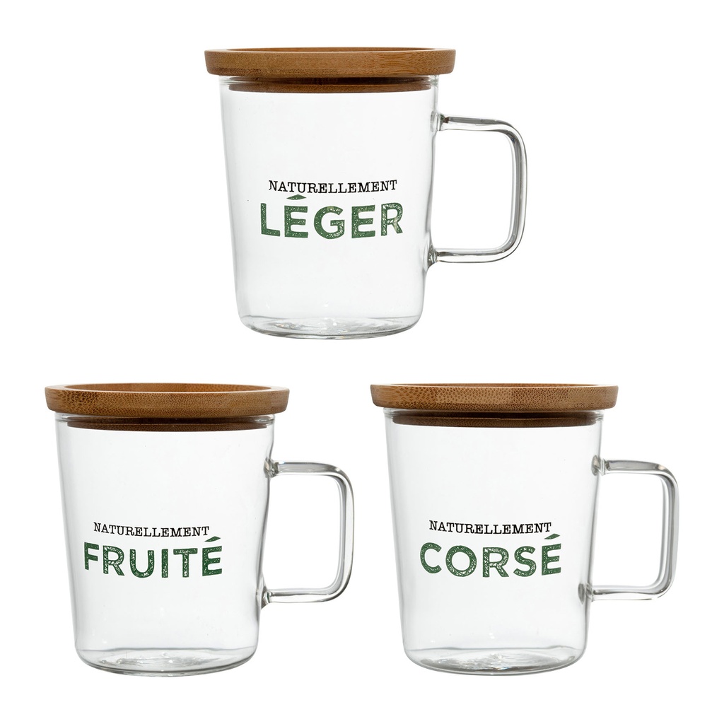Coffret tasses verre ICE TEA