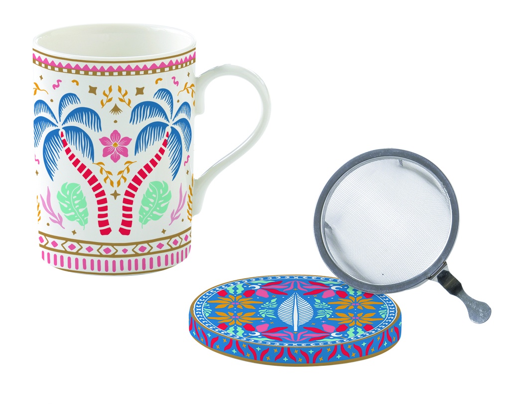 Coffret tisanière PALM BEACH