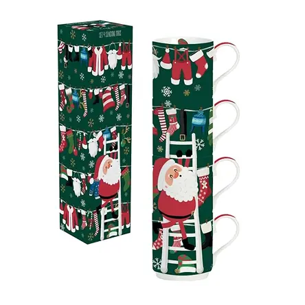 Set 4 tasses SANTA