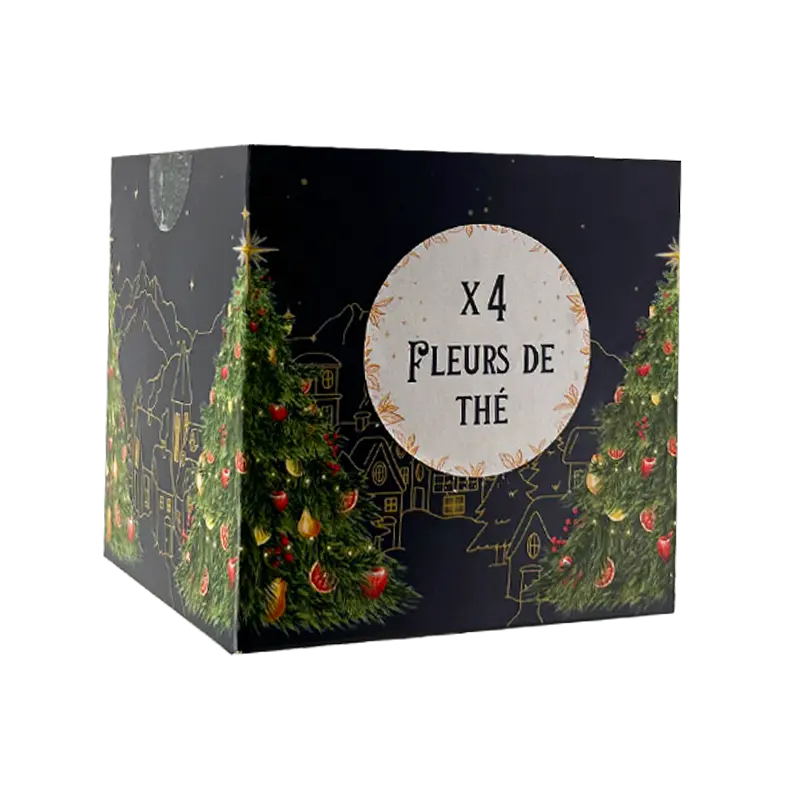 Cube x4 Fleurs de Thé