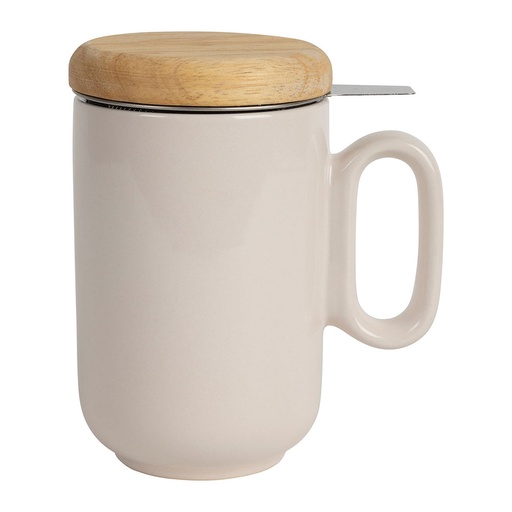 [009626] Tisanière WOODY écru