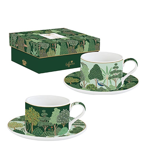[009674] Coffret 2 tasses à thé BAGATELLE