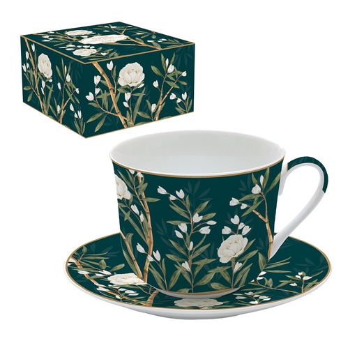 [009680] Coffret déjeuner ROSIER BLANC