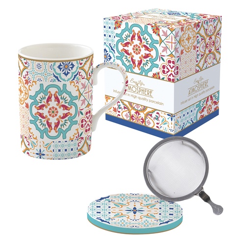 [009760] Coffret tisanière AZULEJO