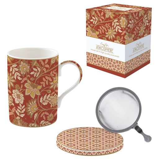 [009759] Coffret tisanière FLEURS DES CHAMPS