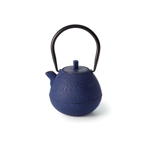 [009693] Théière en fonte 0,8L QUADRILLE bleue