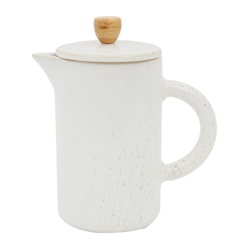 [009703] Cafetière piston 1L PORTOFINO blanche