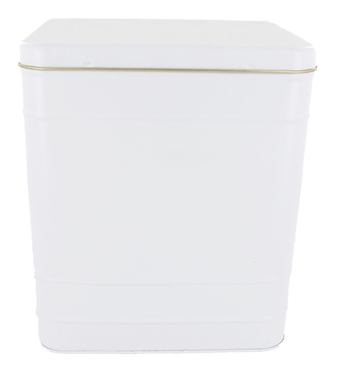 [003875] boîte rectangle 1,25kg blanc mat