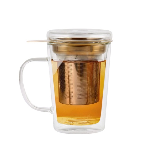 [010234] Tisanière verre double paroi EPURE