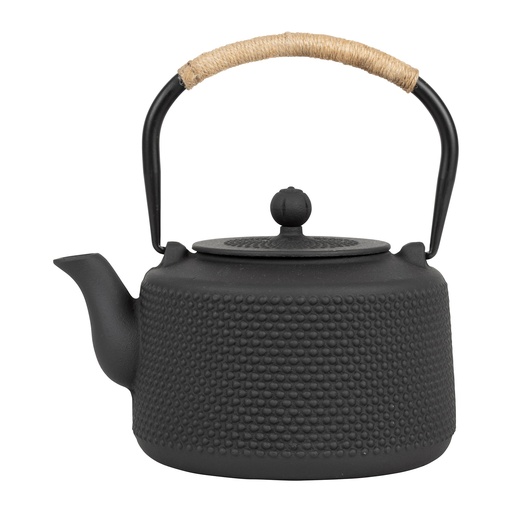 [010240] Théière en fonte 1.3L POINTILLÉ noire