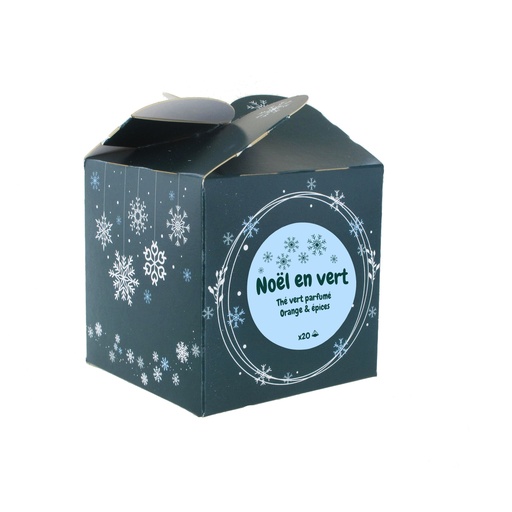 [010288] Cube x20 infusettes Noël en vert
