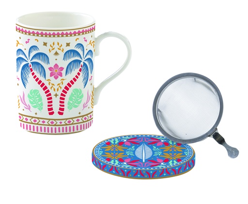 [010441] Coffret tisanière PALM BEACH