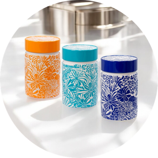 [010462] Set 3 boîtes à thé 125g PETALE D'AZUR