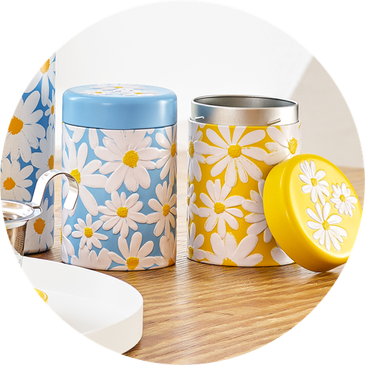 [010463] Set 2 boîtes à thé 125g SUNFLOWER