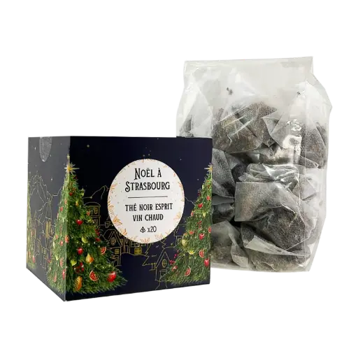 [010564] Cube x20 infusettes Noël à Strasbourg